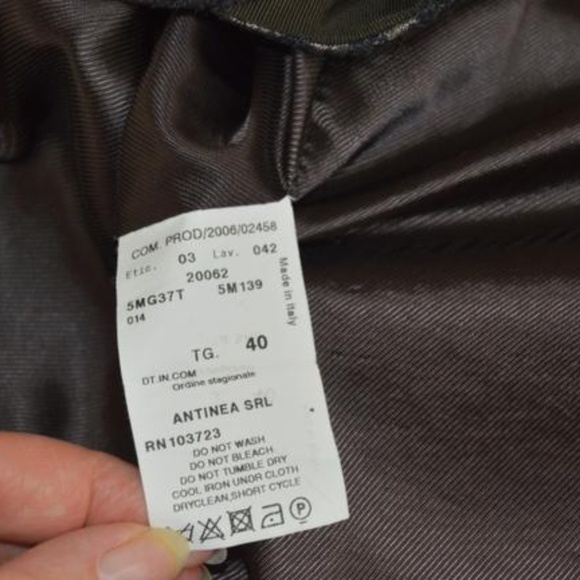 Armani Collezioni Grey/Brown Powerhouse ZigZag Jacket Made in Italy 🇮🇹 - Picture 13 of 16